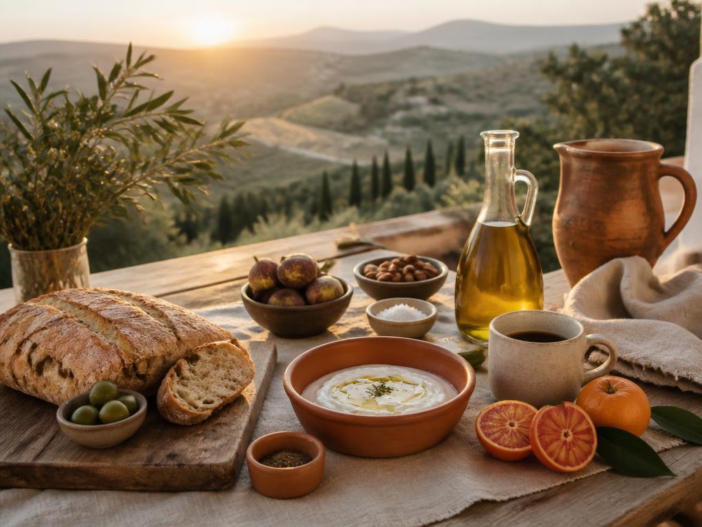 Morning breakfast overlooking the valley